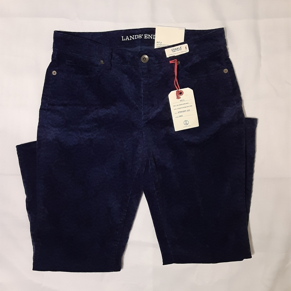 Land's End Women's 8P Fit 2 Straght Leg Pant